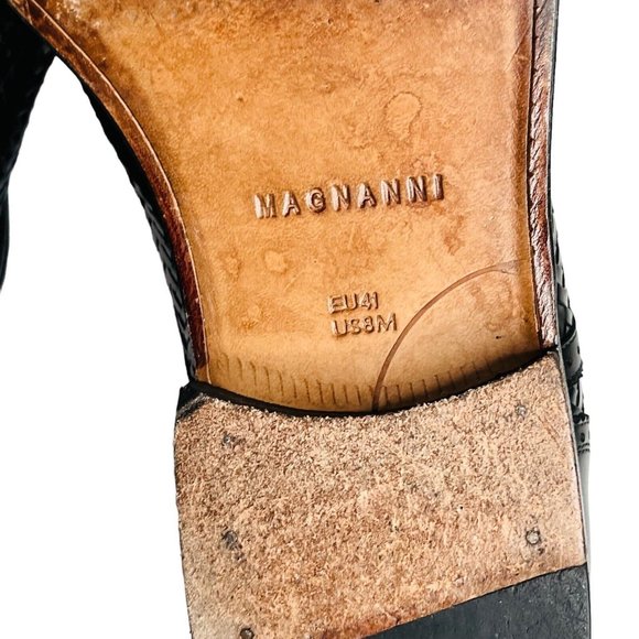Magnanni Ligo Cuero Woven Shoes Black Size 8 main image 12